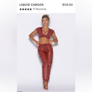 Bombshell Sportswear Rust Track Pants